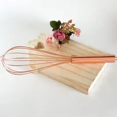 Fouet Batedor de Ovos e Massa Manual Rose Gold 28 cm