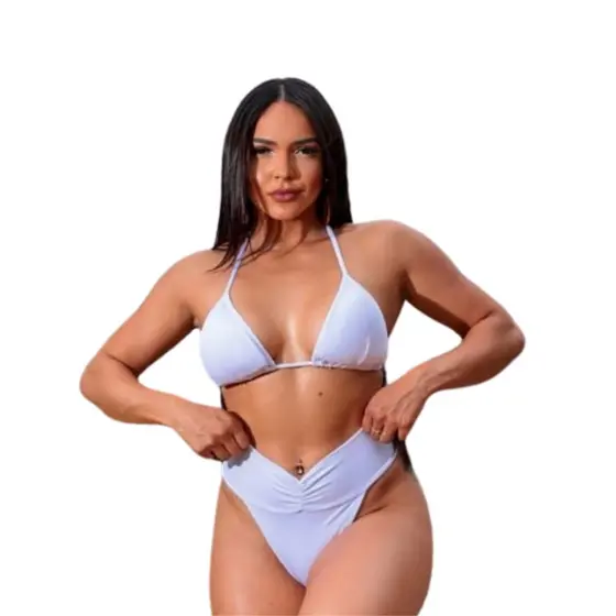 Biquíni Cortininha Modelador Efeito Lipo Blogueira Maldivas