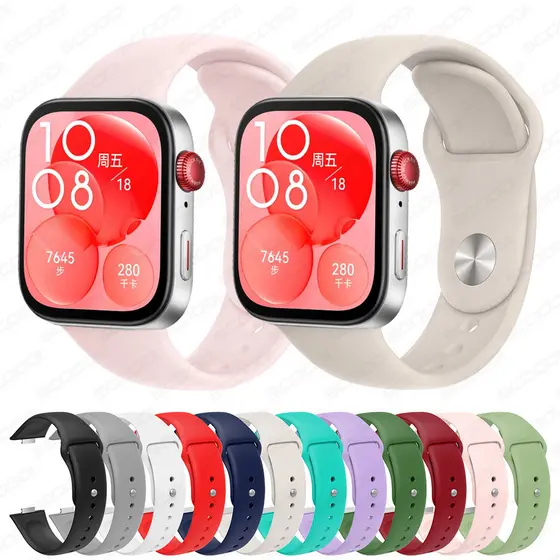 Pulseira Esportiva Para Huawei Watch Fit 5/pro/4 smartwatch Silicone Oficial 1 : 1 fit3 Acessórios De