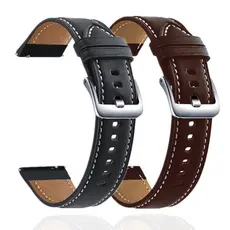 Pulseira De Couro Para Relógio Samsung Galaxy 3 41mm 45mm 22mm 20mm Huawei GT2 42mm/GT3 42mm Amazfit GTR 42mm 47mm