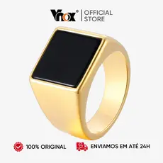 Vnox Anel De Sinete De Aço Inoxidável Para Masculino