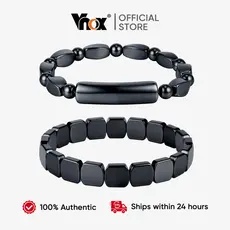 Pulseira De Pedra Magnética Vnox Para Homens E Mulheres Perda Anti-Radiação Fadiga Energia Presente