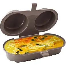 Omeleteira Plasvale  Micro-ondas Livre de BPA  Ovos e Omelete em 2 Minutos Freezer e Lava-louças