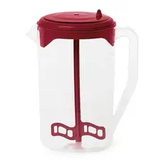 Jarra com Mexedor Plasvale 2L BPA Free Tampa Misturador Manual para Sucos Chá Água Saborizada Bebida