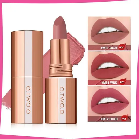 Batom Fosco , Brilho Labial Sedoso De Longa Duração , Copo Antiaderente À Prova D'água De Veludo Natural