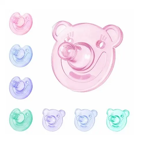 1 Chupeta recém nascido Bico Bebê Silicone anti cólica Ursinho Sorriso