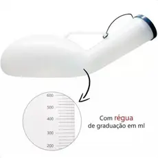 kit 4 Papagaio De Plástico Coletor De Urina Masculino 1,4 Litros Urinol acamado saúde bem estar