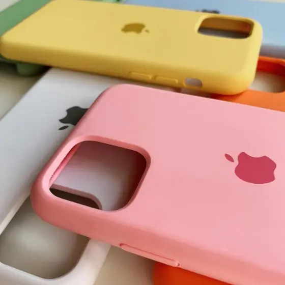 Capa Case Capinha Silicone Aveludada  Protetora com Logo Compatível Com iPhone 11