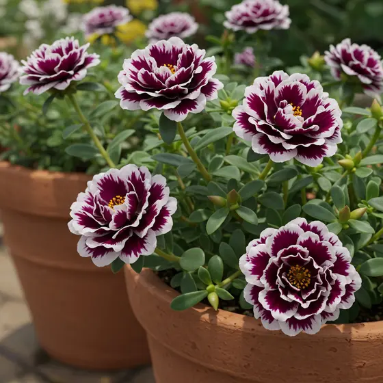 Sementes Originais Rara 50 Sementes flor onze horas cor preta com Branca petalas triplas