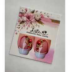 kit 10 pares de joias de unha de cantinho