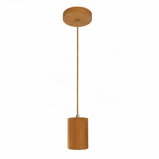 Pendente Madeira Maciça TAUARI P/ Lâmpada Dicróica Decorativo
