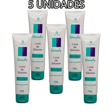 Luva Silicone 100g 5 UNIDADES Creme Para Mãos Hinode Original Oferta Especial