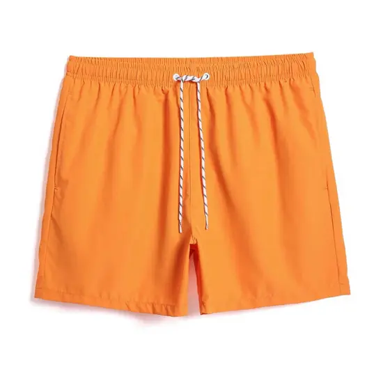 Short masculino forrado Mauricinho laranja