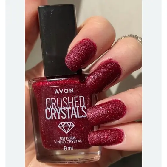 Esmalte Crushed Crystals Vinho Crystal 10ml