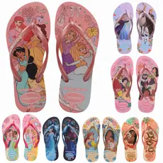 Chinelo Havaianas Infantil Kids Meninas Princesas Personagens Original 23 ao 34