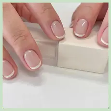 Unhas Postiças , Curtas Com Borda Branca , Pontas De Cobertura Completa Francesa Redonda Destacável Para DIY