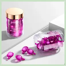 Rose Capsules Cabelo , Cápsulas Nutrir Extratos De Plantas Óleo De Queratina , Flexibilidade