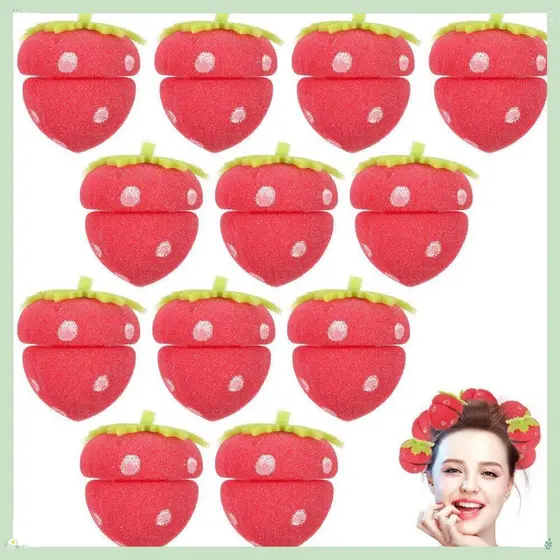 6 Pcs Rolos De Esponja , Modelador De Cabelo De Cabeça DIY Bolas Modeladoras , Ondulação Bouncy