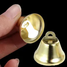 50 Peças De Sino Pequeno Dourado , Carrilhão De Vento , De Jingle De Vários Tamanhos , Pingentes , Materiais De