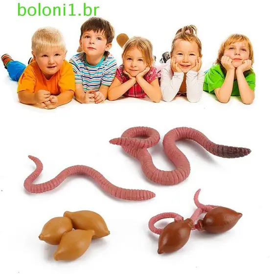 BOLONI Ciclo De Vida Realista Coletar Minhoca Rei Caranguejo Animais Estatuetas Simulação Modelo Crescimento Inseto