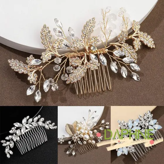 DA-FACC Pentes De Cabelo Jóias De Moda Para Deixa Tiara Clipes De Noiva