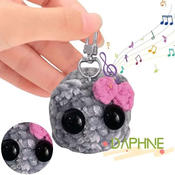 Chaveiro De Pelúcia De Hamster Triste DA-FACC , Pingente De Boneca Chenille , Carro Com Ornamento Pendurado