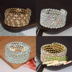 Pulseira De Pulso De Mão DA-FACC Quente Para Mulheres Pulseiras De Casamento Com Strass Completo