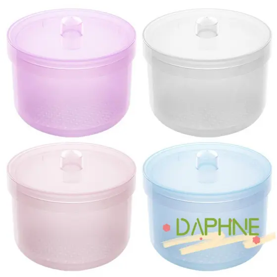 Esterilizador De Brocas Para Arte Em Unhas DAPHNE , Caixa De Desinfecção De Rosa De Plástico , Com Tampa Limpeza De Ferr