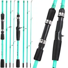Vara De Pesca Sougayilang 1.8m/2.1m Fundição De Fibra De Carbono Com Cabo EVA