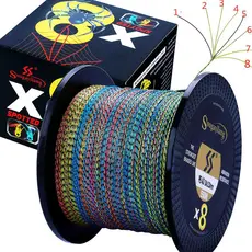 Sougayilang Linha De Pesca Trançada 8 Fios 150m - 550m 17-97lb Multifilamentos Para Pesca De Mar