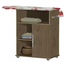 Tabua Para Passar Roupa Com Organizador Prateleiras 1 Porta - Cores