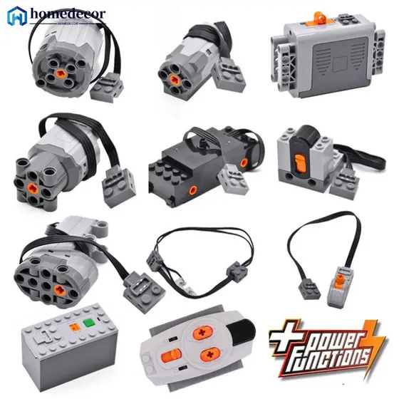 HOMEDECOR Funções De Potência Peças Técnicas Motor Multiferramenta Servo Trem 8293 8883 PF Conjuntos De Modelos Blocos De Construção Compatíveis Todas As Marcas D9H1