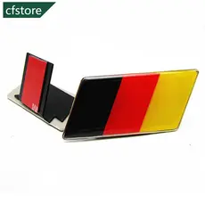 German Flag Car Front Grille Emblem Badge for Volkswagen Scirocco GOLF 7 Golf 6 Polo GTI VW Tiguan for Audi A4 A6