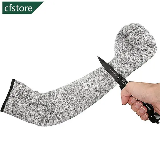 CFSTORE Anti-Furo Braço Manga Resistente Respirável Pele-Amigável Grau Alimentício Ao Corte Capa De Para Trabalhador A2K