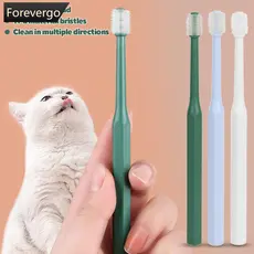 FOREVERGO 360 Escova De Limpeza Oral Para Animais Domésticos Cães E Gatos Super Macia De Nylon Dentes B5J7