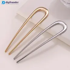 DIGIFOUNDER Simples Em Forma De U Metal Grampos De Cabelo Estilo Francês Varas Moda Feminina Acessórios De Jóias P4Z6