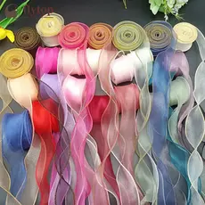 FLYTOP 10 Metros/Rolo Fita De Fio Rabo De Peixe Material De Embalagem De Flores Floral Florista Embrulho Suprimentos De