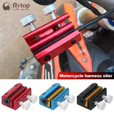 FLYTOP Motocicleta Acelerador Embreagem Cabo De Freio Ferramenta Lubrificação Fio Lubrificador ATV Alumínio Lubrificante