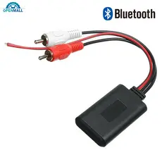 OM Módulo Receptor Sem Fio Bluetooth Para Carro AUX Adaptador De Música De Áudio Veículos De Interface 2RCA