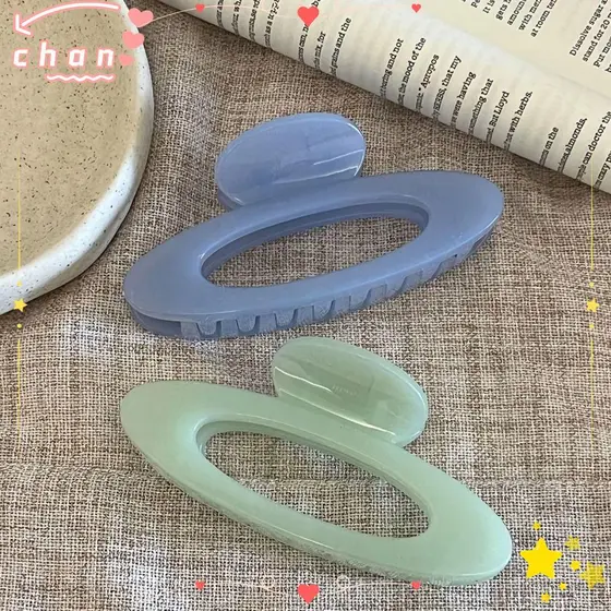 Grampo De Cabelo De Tubarão CHANBR , Estrutura De Tensão De Mola Resistente , Clipe De Garra Gelatina Oca Transparente