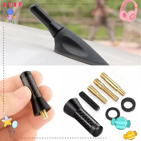 Antena De Mastro SUHU , Antenas De Carro De Sinal Aprimorado De Marca , Acessórios De Estilo Universais Atarracados