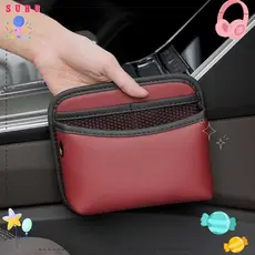 SUHU Bolsa De Bolso Organizadora De Carro , Caixa Versátil De Armazenamento De Couro PU , Organizador Autoadesivo