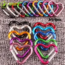SUER1YE 3/6/9pcs Clipe Para Chaveiro 10 Cores Acessórios De Escalada Kit De Viagem Gancho