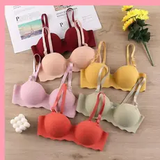 Sutiã Push Up DORA , Sem Costura Confortável Em Cor Doce Pushup De Levantamento Ajustável Anti-Flacidez Feminino