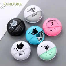 Caixinha De Fone De Ouvido Rotativa Resistente Multifuncional Com Bolso Redondo