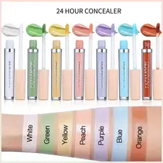 Creme De Base ME , Corretivo Líquido De Cobertura Total De 2.5ML Colorido Para Maquiagem Facial Com Tom De Pele Uniforme