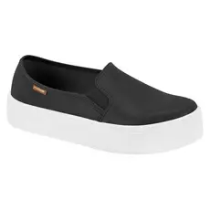 Tênis Feminino Sapato Slip On Básico Casual Versátil Calce Fácil Confortável Moleca Original