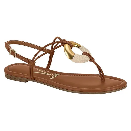 Sandália Feminina Moderna Salto Baixo De Dedo Passeio Verão Urbana Casual Vizzano Original