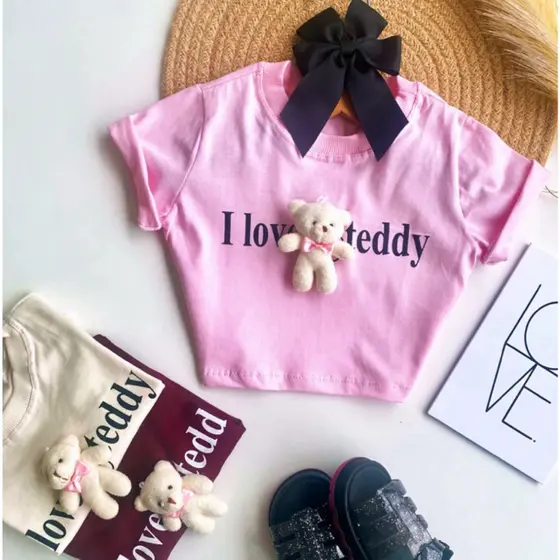 CROPPED INFANTIL MENINA URSO TED/MINNIE 4 ao 12