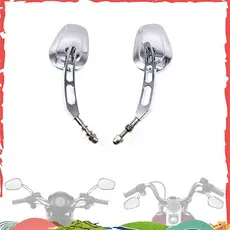 Espelhos De Montagem No Guiador Para Dyna Glide Road Sportster 1200 883 Retrovisores , Cromados